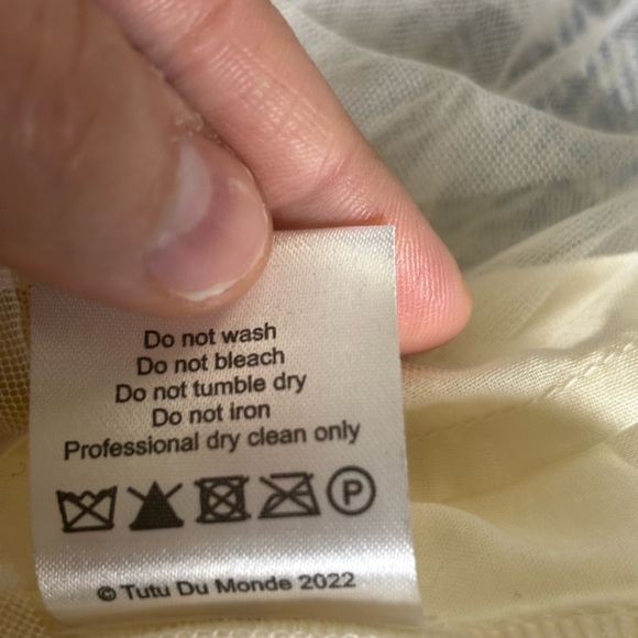 Tutu Du Monde Girl’s Embellished Linen Color Rayne Dress TDM7448 - Picture 6 of 7